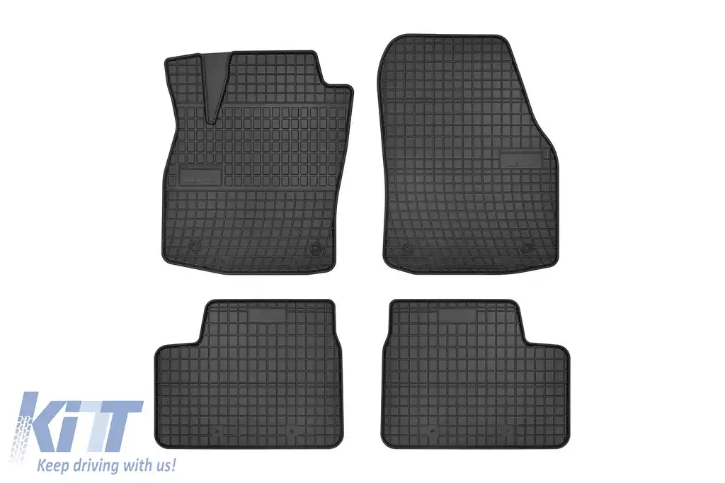 Mochete din cauciuc specifice, potrivite pentru Opel Astra H 2004-2009, set de 4 piese, culoare neagră din seria Frogum El Toro