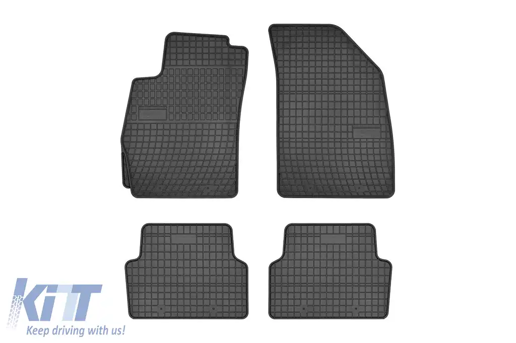 Mochete din cauciuc specifice, potrivite pentru Chevrolet Aveo T300 2011-2020, set de 4 piese, culoare neagră din seria Frogum El Toro