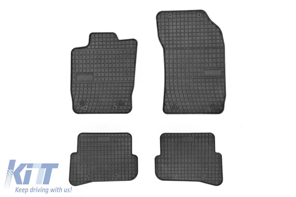 Mochete din cauciuc specifice, potrivite pentru Audi A1 2010-2018, set de 4 piese, culoare neagră din seria Frogum El Toro