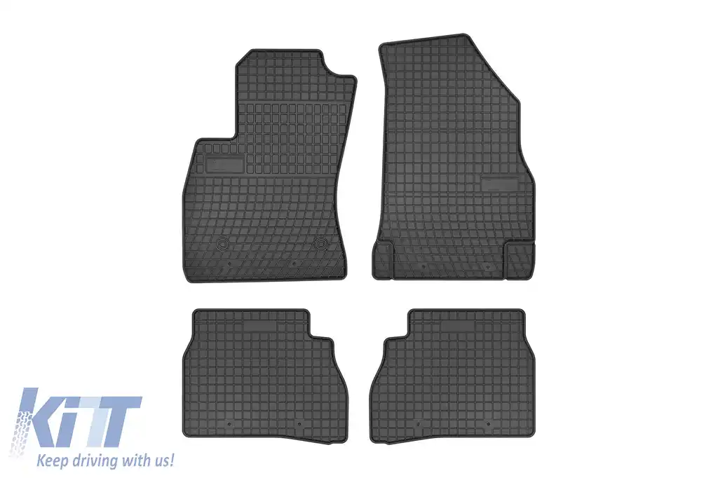 Mochete din cauciuc specifice, potrivite pentru Fiat Doblo după 2008, Opel Combo D după 2011, cu 5 locuri, set de 4 piese, culoare neagră.