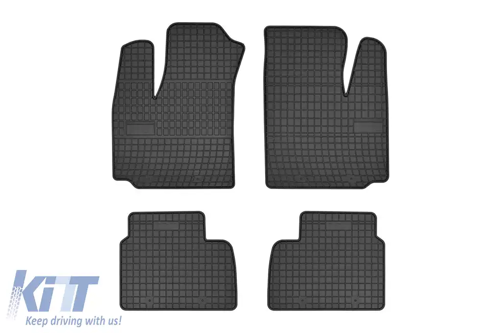 Mochete din cauciuc specifice, potrivite pentru Fiat Doblo 2001-2008, 5 locuri, set de 4 piese, culoare neagră din seria Frogum El Toro