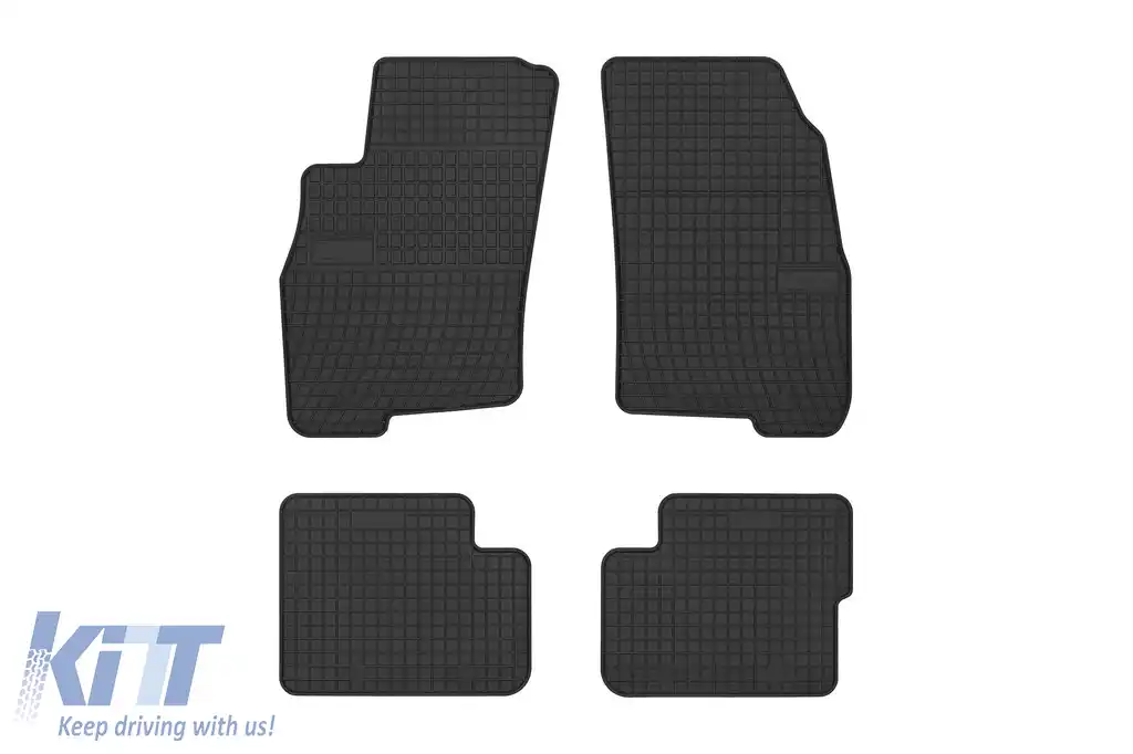 Mochete din cauciuc specifice, potrivite pentru Fiat Grande Punto 2005-2012, set de 4 piese, culoare neagră din seria Frogum El Toro