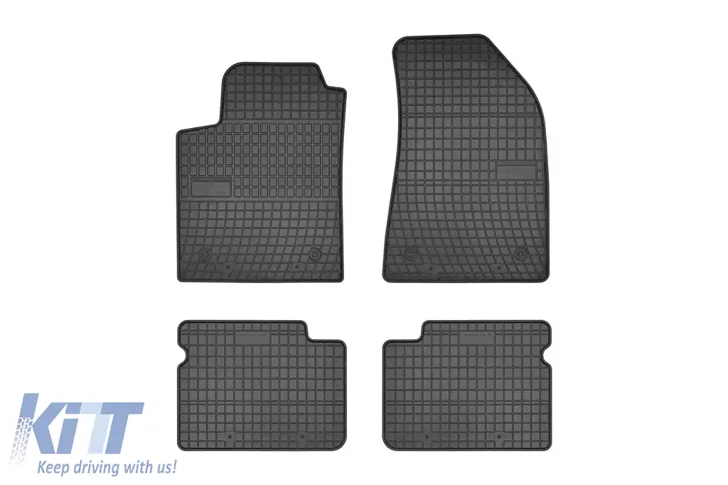 Mochete din cauciuc specifice, potrivite pentru Fiat Bravo 2007-2014, set de 4 piese, culoare neagră din seria Frogum El Toro
