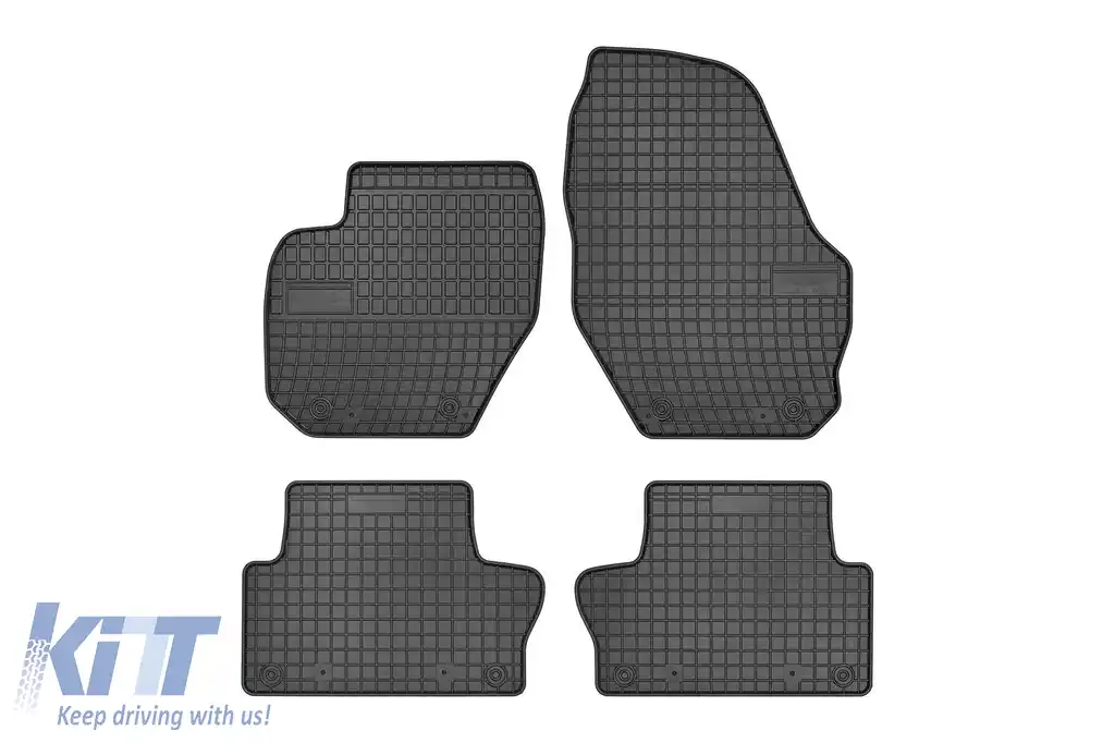 Mochete din cauciuc specifice, potrivite pentru Volvo XC60 2008-2017, set de 4 piese, culoare neagră din seria Frogum El Toro