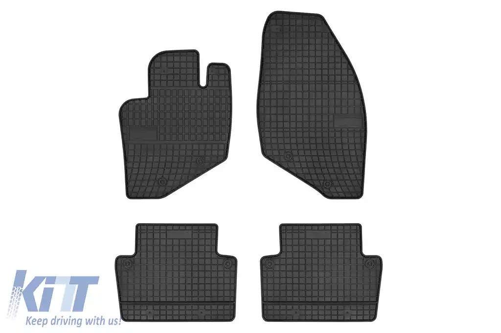 Mochete din cauciuc specifice, potrivite pentru seria Frogum El Toro pentru Volvo S60 2000-2009, S80 1998-2006, V70 2000-2006, set de 4 piese, culoare neagră