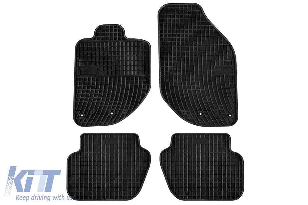 Mochete din cauciuc specifice, potrivite pentru Volvo V70 1996-2000, set de 4 piese, culoare neagră din seria Frogum El Toro