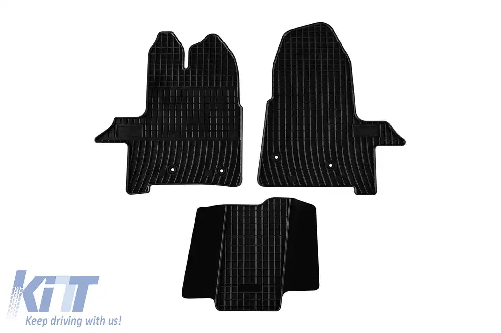Mochete din cauciuc specifice, potrivite pentru Ford Transit van după 2019, set de 3 piese, culoare neagră