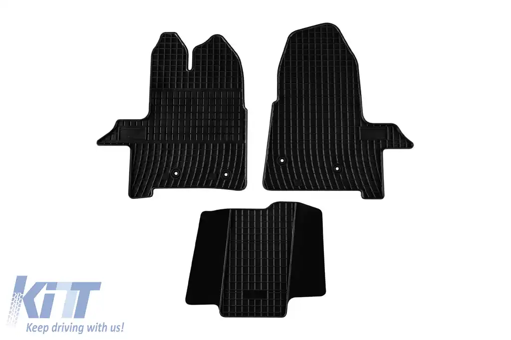 Mochete din cauciuc specifice, potrivite pentru Ford Transit van după 2019, set de 3 piese, culoare neagră-image-6250735