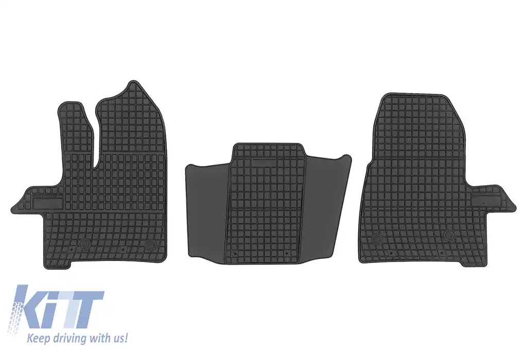 Mochete din cauciuc specifice, potrivite pentru Ford Transit Custom Van Sport 2 după 2017, set de 3 piese, culoare neagră