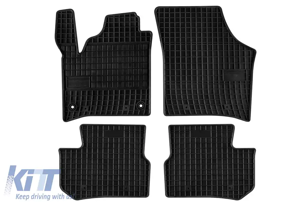 Mochete din cauciuc specifice, potrivite pentru Skoda Citigo-is 2019-2020, set de 4 piese, culoare neagră din seria Frogum El Toro