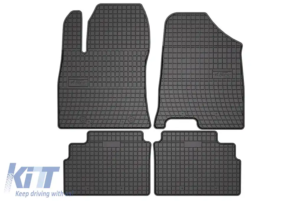 Mochete din cauciuc specifice, potrivite pentru Hyundai Kona II după 2022, set de 4 piese, culoare neagră