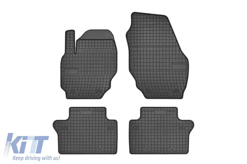 Mochete din cauciuc specifice, potrivite pentru seria Frogum El Toro pentru Volvo S60 2010-2018, S80 2006-2016, V60 2011-2018, V70, XC70 2006-2017, set de 4 piese, culoare neagră