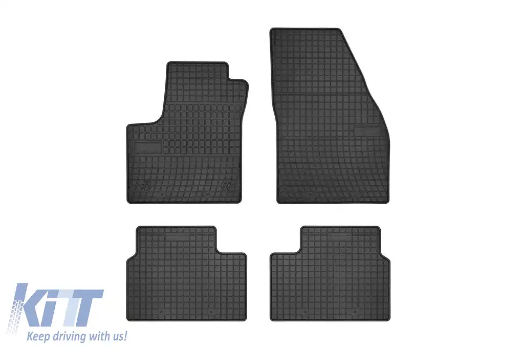 Mochete din cauciuc specifice, potrivite pentru Opel Meriva B 2010-2017, set de 4 piese, culoare neagră din seria Frogum El Toro