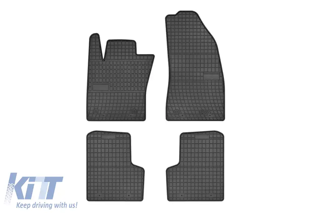 Mochete din cauciuc specifice, potrivite pentru seria Frogum El Toro pentru Jeep Renegade, Fiat 500X după 2014, set de 4 piese, culoare neagră