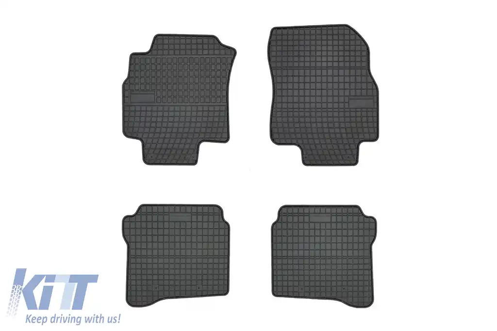 Mochete din cauciuc specifice, potrivite pentru Nissan Primera P12 2002-2007, set de 4 piese, culoare neagră din seria Frogum El Toro