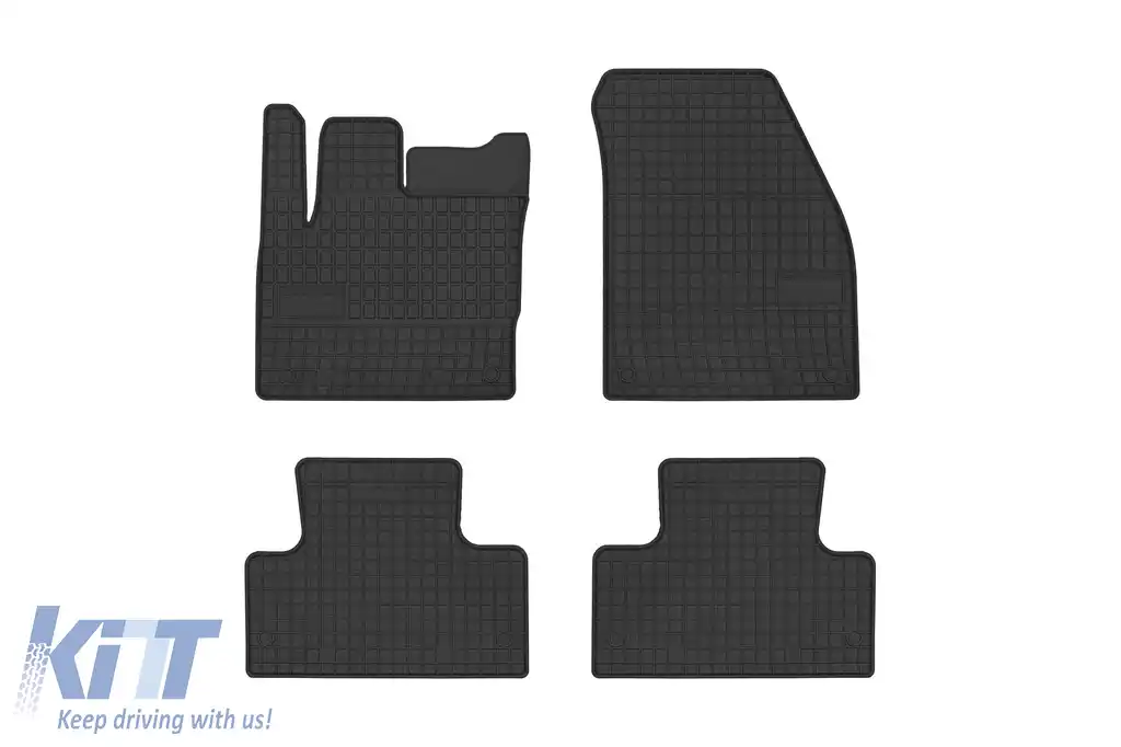 Mochete din cauciuc specifice, potrivite pentru Range Rover Evoque 2011-2018, set de 4 piese, culoare neagră din seria Frogum El Toro