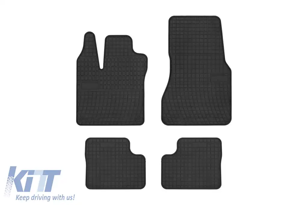 Mochete din cauciuc specifice, potrivite pentru seria Frogum El Toro pentru Renault Twingo, Smart ForFour după 2014, set de 4 piese, culoare neagră