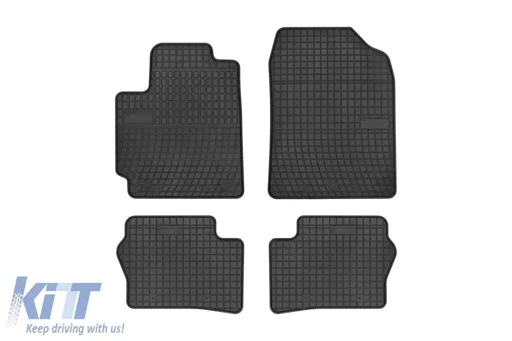 Mochete din cauciuc specifice, potrivite pentru Kia Picanto după 2017, set de 4 piese, culoare neagră