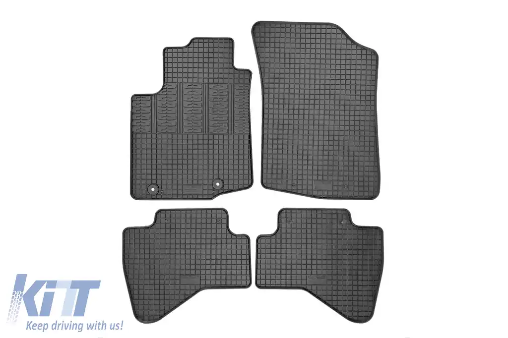 Mochete din cauciuc specifice, potrivite pentru Citroen C1, Peugeot 108 după 2014, set de 4 piese, culoare neagră
