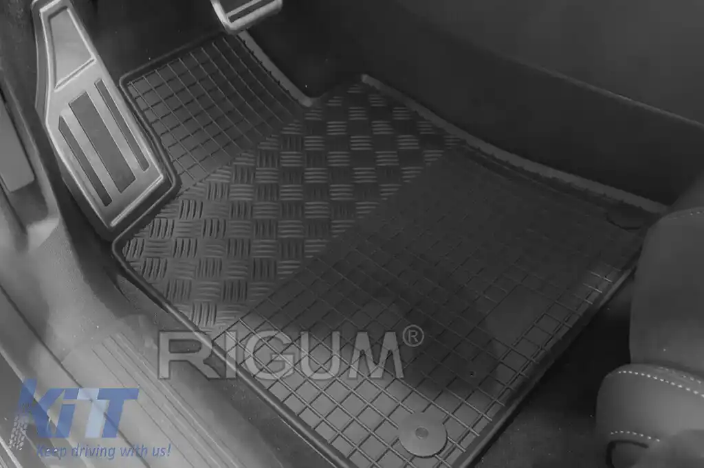 Mochete din cauciuc specifice, potrivite pentru Peugeot 508, 508 PHEV după 2019, set de 4 piese, culoare neagră-image-6256977