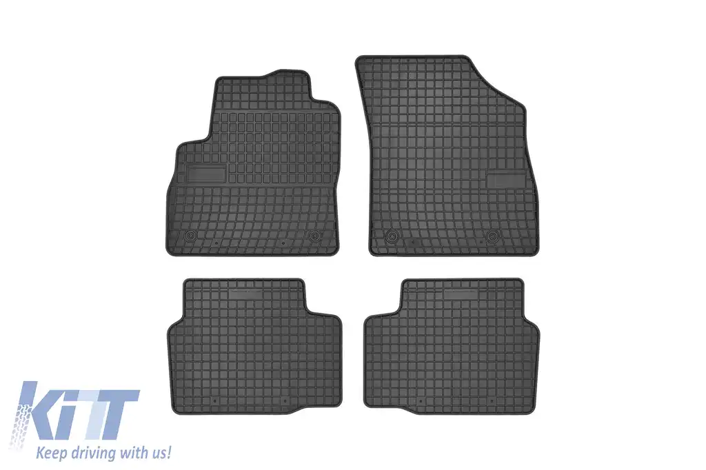 Mochete din cauciuc specifice, potrivite pentru Opel Astra K 2015-2021, set de 4 piese, culoare neagră din seria Frogum El Toro