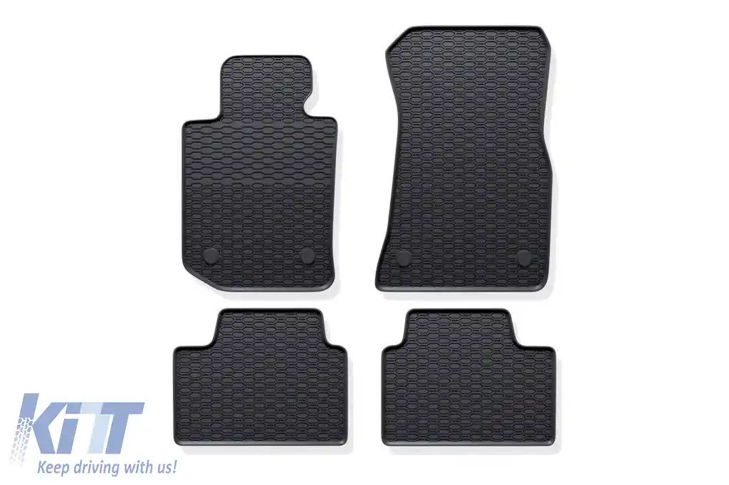Mochete din cauciuc specifice potrivite pentru Geyer & Hosaja pentru BMW 3 G20, G21 după 2019, set de 4 piese, culoare neagră