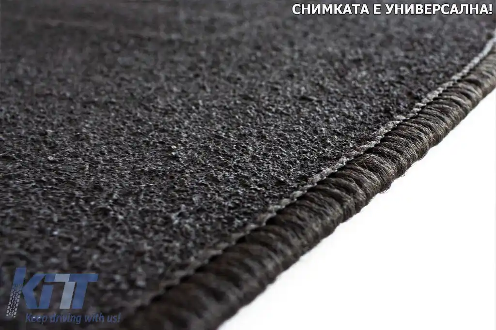 Mochete din covor cu două straturi de la Petex, țesătură Rex potrivită pentru Hyundai Kona hibrid 2019-2023, set de 4 bucăți, negru-image-6239534
