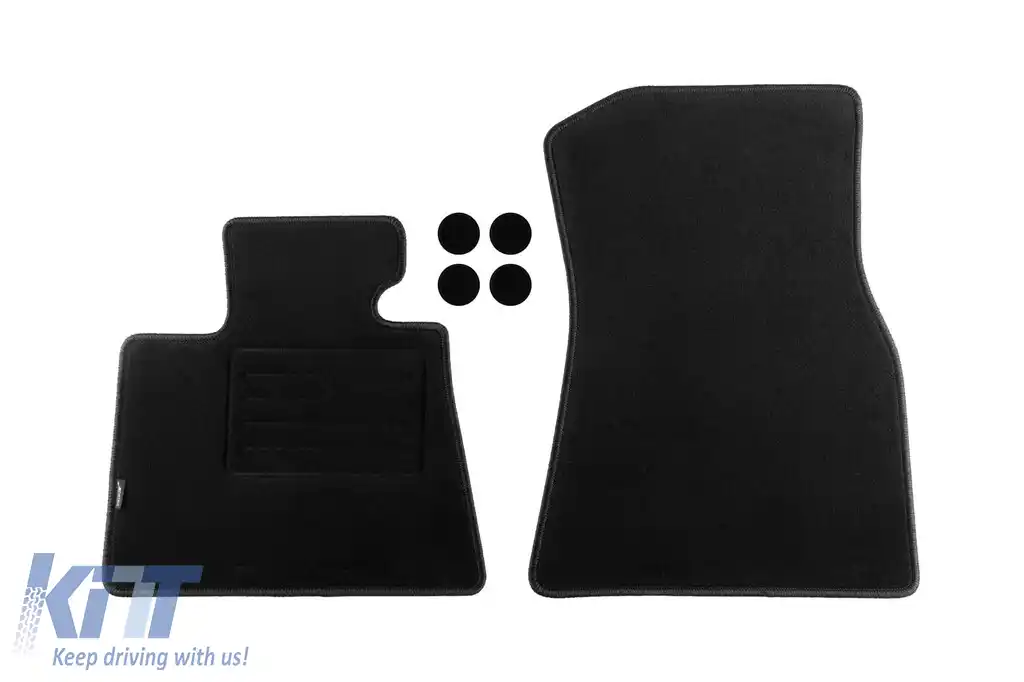 Mochete din covor cu două straturi, potrivite pentru BMW X5 G05 după 2018, set de 4 bucăți, negru-image-6239571
