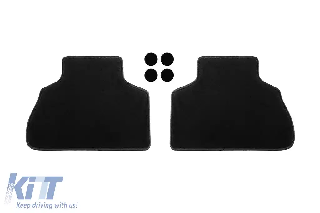 Mochete din covor cu două straturi, potrivite pentru BMW X5 G05 după 2018, set de 4 bucăți, negru-image-6239572