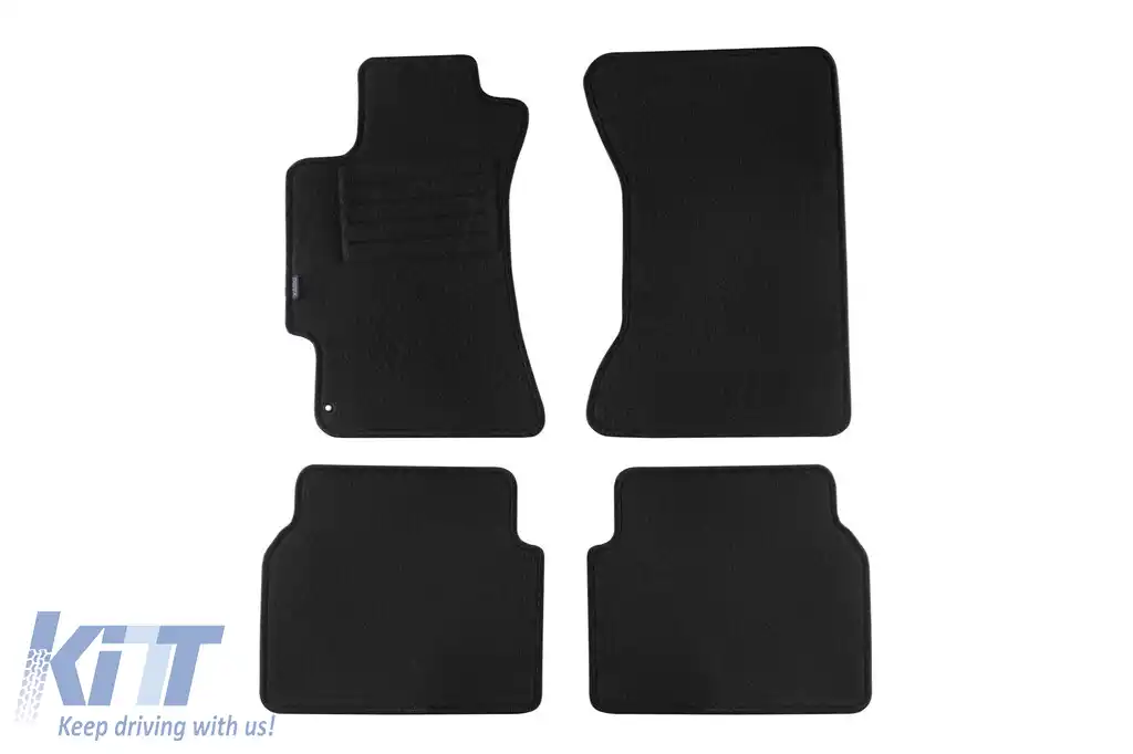 Mochete din covor cu două straturi, potrivite pentru Subaru Impreza 2000-2007, țesătură Rex, set de 4 bucăți, negru
