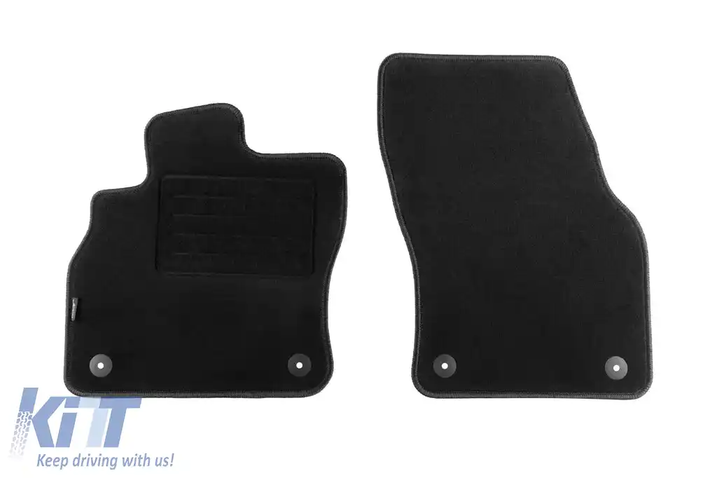 Mochete din covor cu două straturi, potrivite pentru Audi Q3 după 2018, set de 4 bucăți, negru-image-6240165