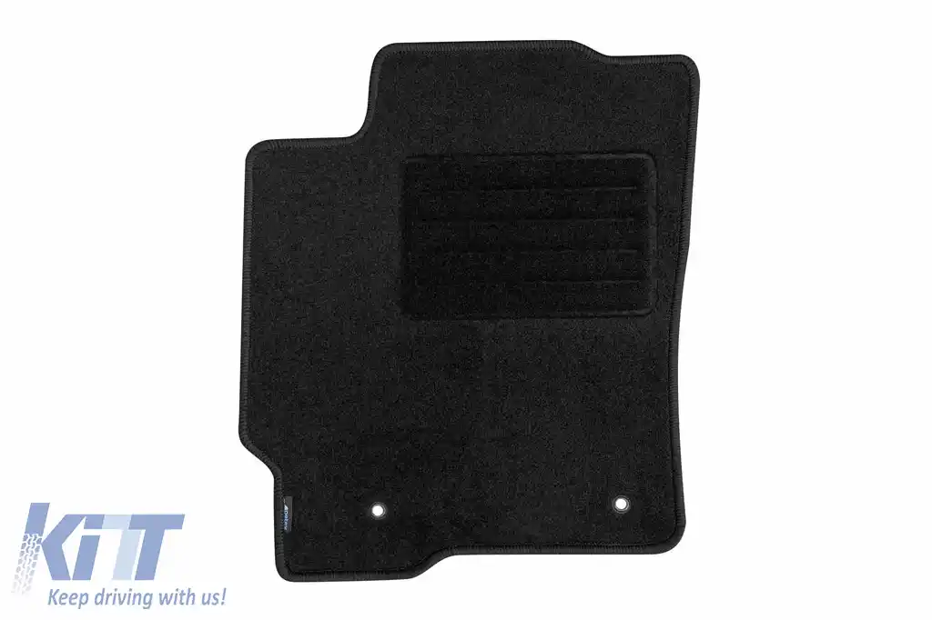 Mochete din covor cu două straturi, potrivite pentru Toyota Prius 2004-2009, din țesătură Rex, set de 4 bucăți, negru-image-6240405