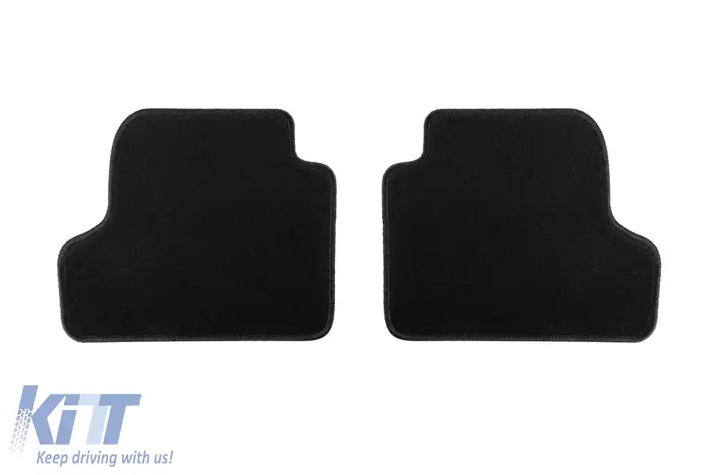 Mochete din covor cu două straturi, potrivite pentru BMW Seria 4 F32 Coupe 2013-2020, din material Rex, set de 4 bucăți, negru-image-6240525