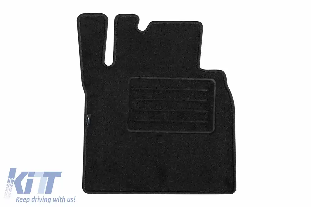 Mochete din covor cu două straturi, potrivite pentru Mercedes G class W463 2000-2018 cu ampatament lung, set de 5 piese, negru-image-6240617