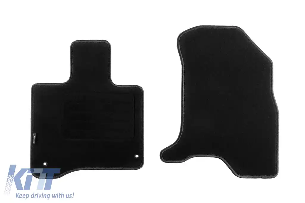 Mochete din covor cu două straturi, potrivite pentru Peugeot iON după 2010, set de 4 bucăți, negre-image-6240682