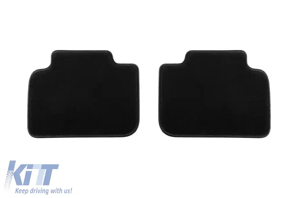 Mochete din covor cu două straturi, potrivite pentru BMW X1 F48 după 2015 X-Drive, X2 F39 după 2018, set de 4 bucăți, negru-image-6240829