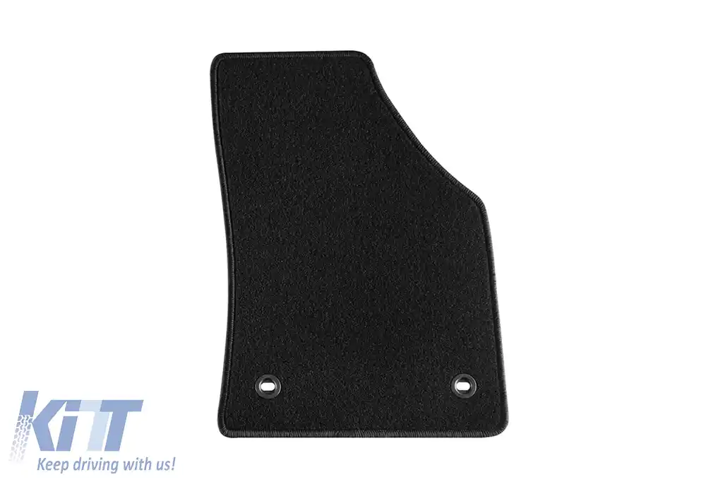 Mochete din covor cu două straturi, potrivite pentru VW Caddy Life 2004-2015 cu două uși glisante, set de 4 bucăți, negre-image-6241041