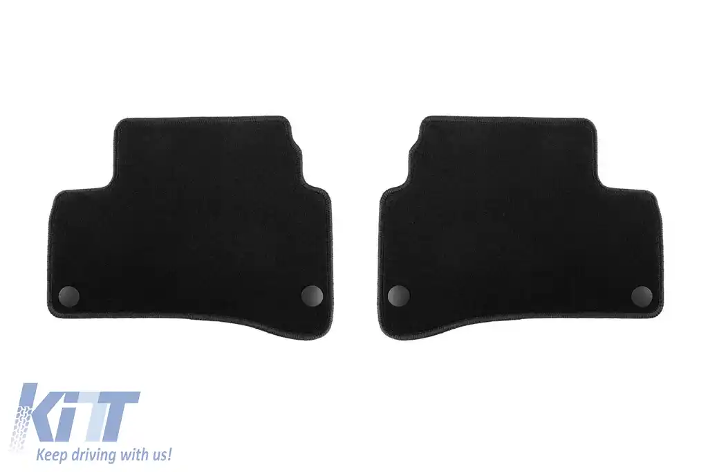 Mochete din covor cu două straturi, potrivite pentru Mercedes S class W222 2013-2020 cu ampatament scurt, set de 4 bucăți, negre-image-6241078
