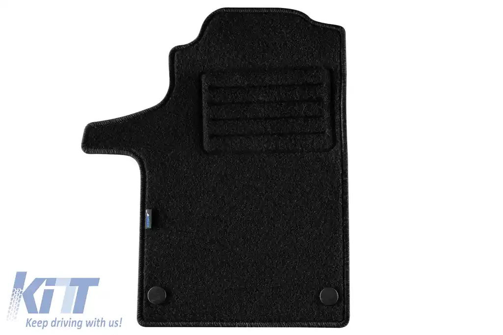 Mochete din covor cu două straturi, potrivite pentru Mercedes V class W447 cu ampatament lung, Vito Tourer Pro după 2014, 9 locuri, set de 2 bucăți, negru.-image-6241084
