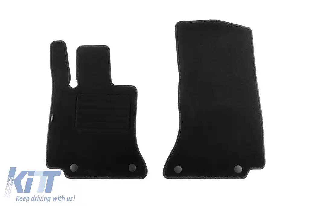 Mochete din covor cu două straturi, potrivite pentru Mercedes C class W206 sedan, S206 estate după 2021, set de 4 bucăți, negru-image-6241273