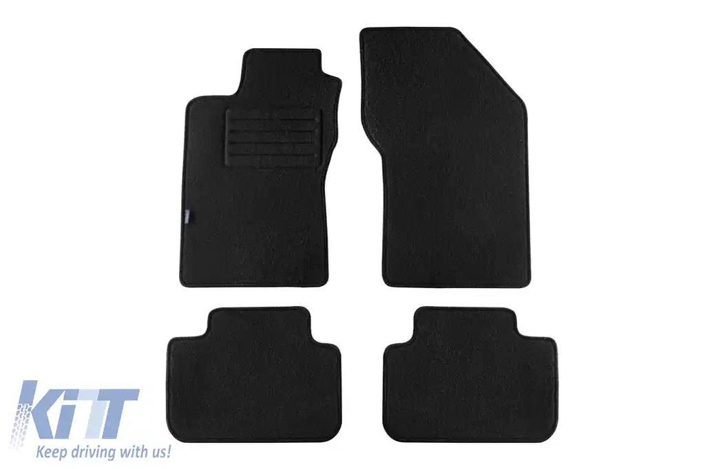Mochete din două straturi, potrivite pentru Alfa Romeo 147 2001-2010, set de 4 bucăți, negre