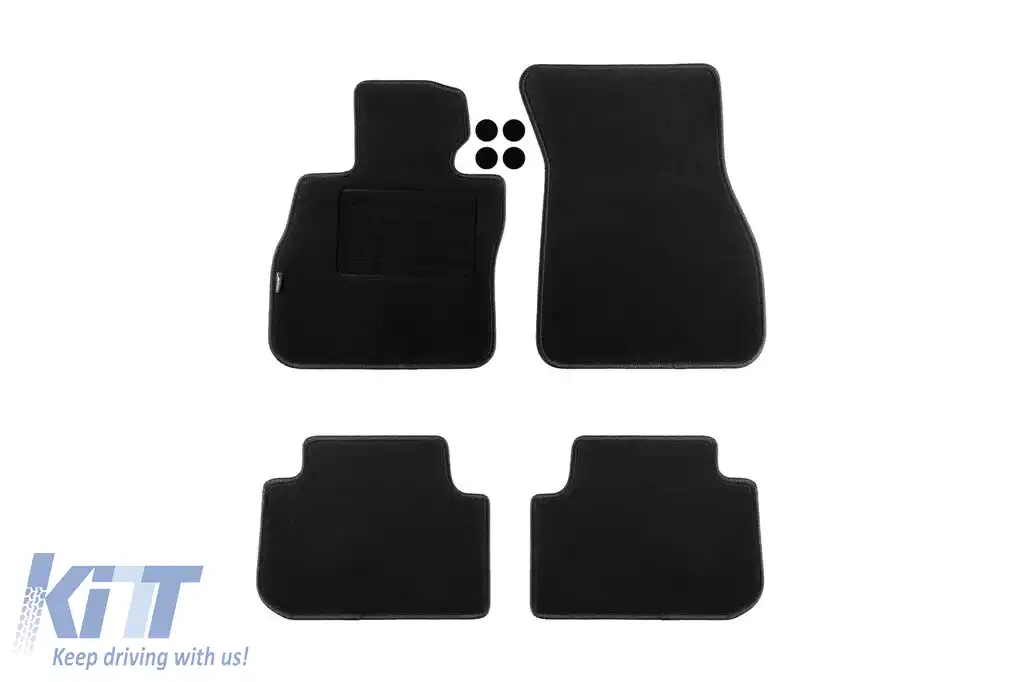 Mochete din două straturi, potrivite pentru BMW 1 series F40 după 2019, set de 4 bucăți, negre