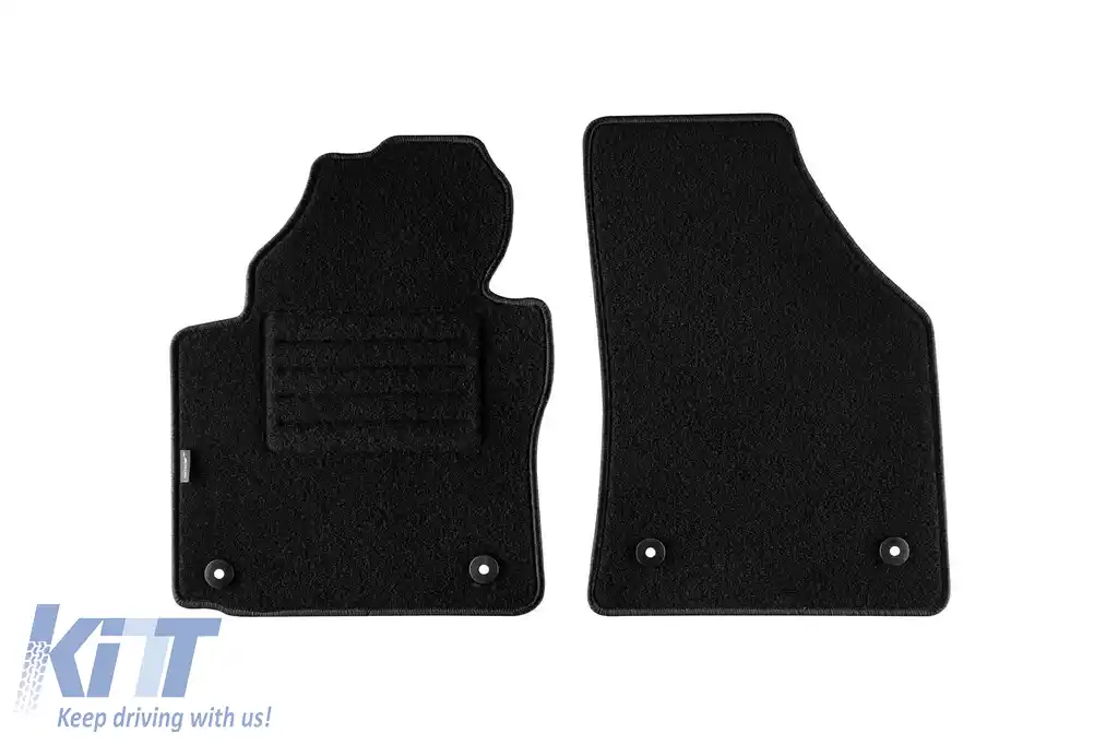 Mochete din două straturi, potrivite pentru VW Caddy 2004-2015, Caddy 2015-2020, 2 locuri, set de 2 bucăți, negre, de la Petex, țesătură Rex.