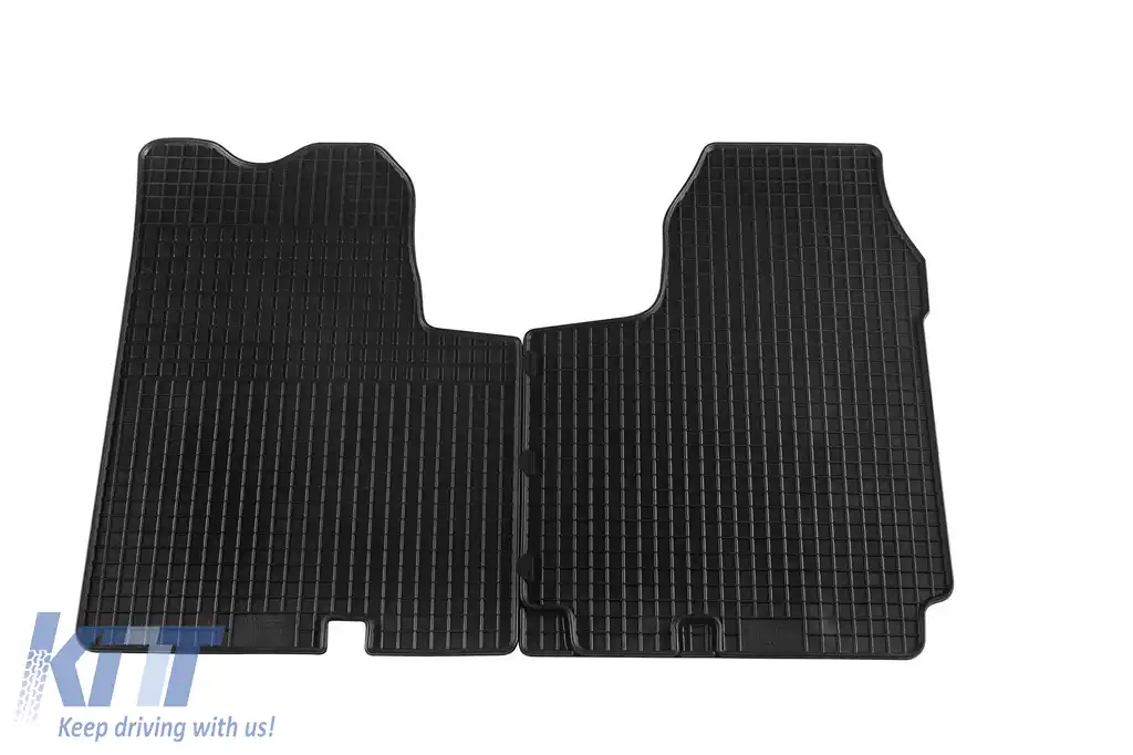 Mochete frontale din cauciuc specifice, potrivite pentru Opel Vivaro 2001-2014 cu ampatament scurt/lung, set de 2 piese, culoare neagră