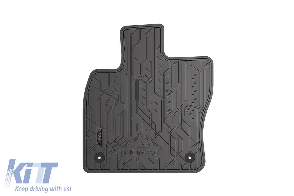 Mochete frontale din cauciuc specifice, potrivite pentru seria Frogum NOMAD pentru Seat Ateca după 2016, Karoq după 2017, Volkswagen T-Roc după 2017, set de 2 piese, culoare neagră-image-6256743