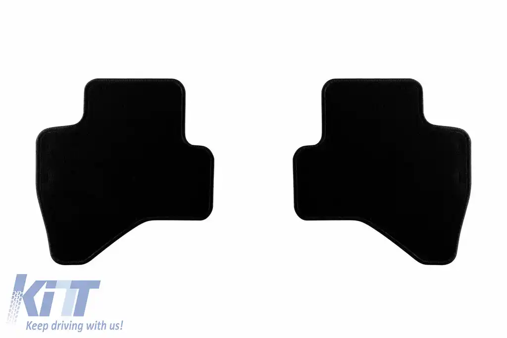 Mochete pentru podea din două straturi, potrivite pentru Peugeot 108 2014-2021, țesătură Rex, set de 4 bucăți, negru-image-6240941