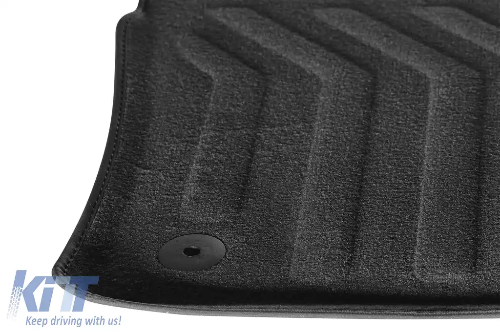 Mochete textile 3D Gumarny Zubri potrivite pentru Skoda Octavia 2013-2019, Skoda Octavia după 2020, set de 4 bucăți, negru-image-6254026