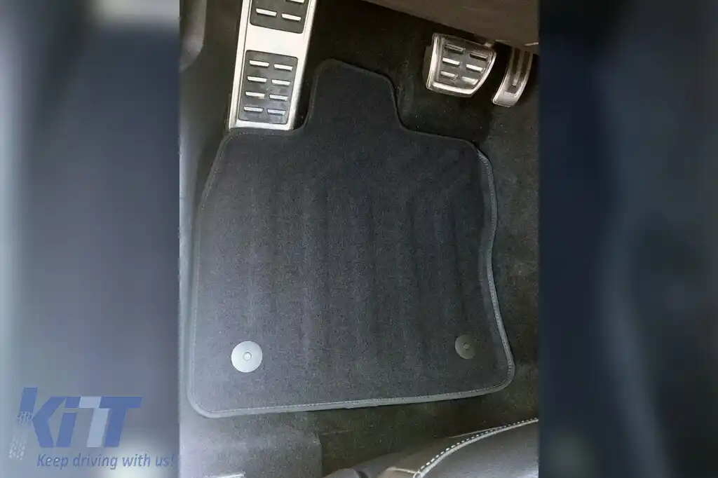 Mochete textile 3D Gumarny Zubri potrivite pentru Audi Q3 după 2018, Volkswagen Tiguan după 2016, set de 4 bucăți, negru-image-6254036