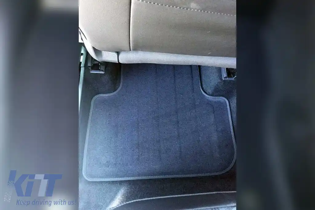 Mochete textile 3D Gumarny Zubri potrivite pentru Audi Q3 după 2018, Volkswagen Tiguan după 2016, set de 4 bucăți, negru-image-6254039