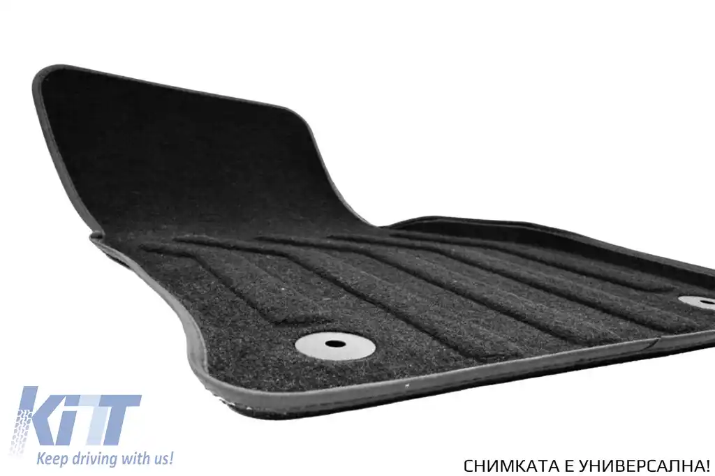 Mochete textile 3D Gumarny Zubri potrivite pentru Volkswagen Passat B8 sedan, estate, Alltrack după 2014, set de 4 bucăți, negru-image-6254067